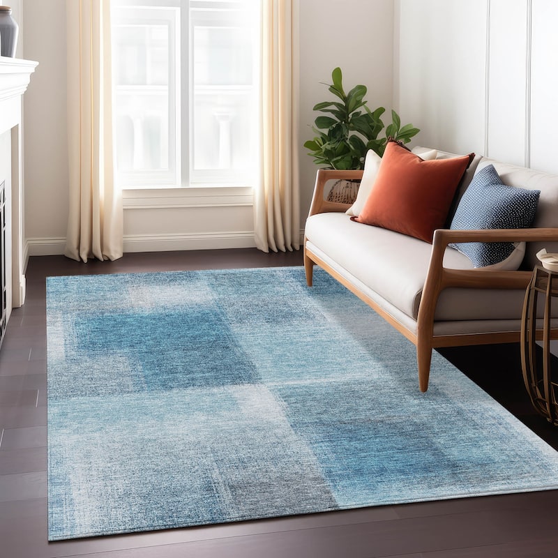Machine Washable Indoor/ Outdoor Chantille Ombre Rug