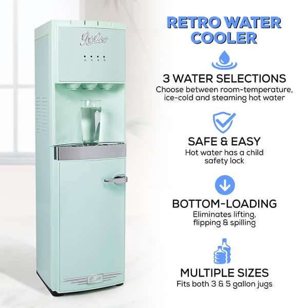 Brio Self Cleaning Bottom Loading Water Cooler Water Dispenser – Limited Edition - 3 Temperature Settings - Hot, Cold & Cool Water
