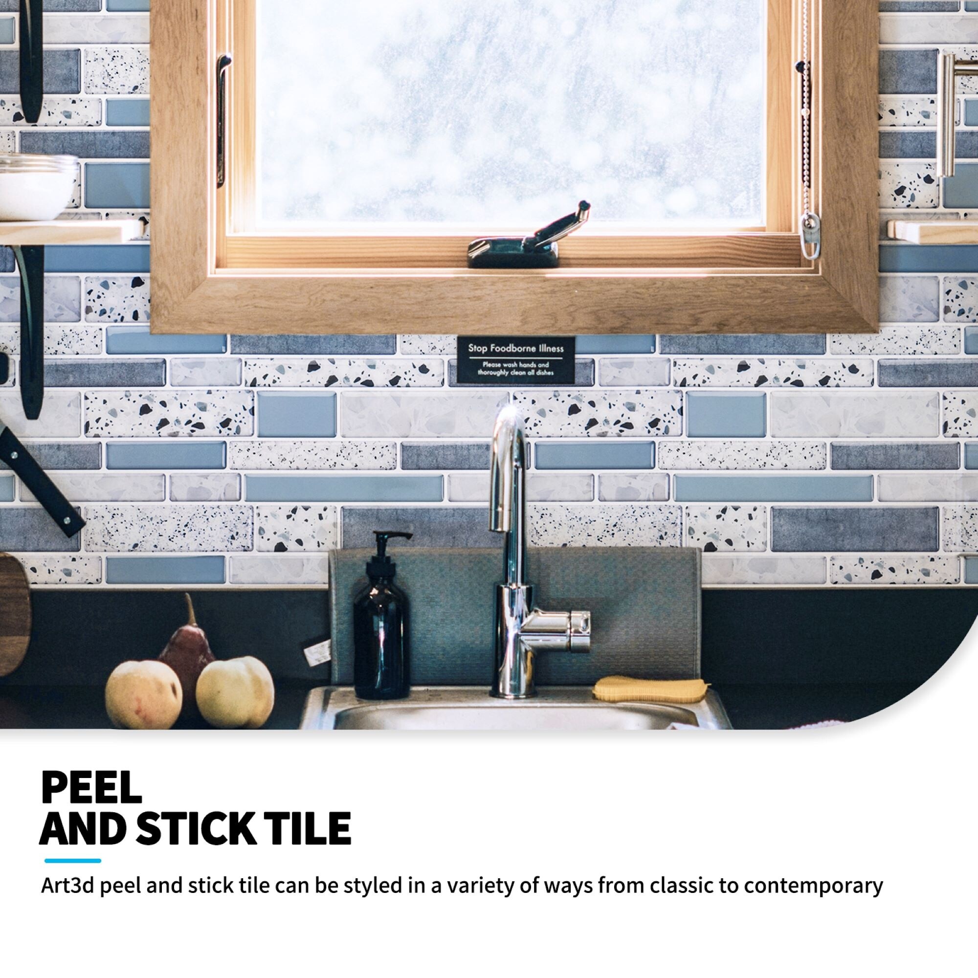 Art3d 12x12 Peel and Stick Backsplash Tile for Kitchen, Subway Tile(10-Pack)  - On Sale - Bed Bath & Beyond - 31288116