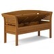 preview thumbnail 21 of 32, WYNDENHALL Raleigh SOLID WOOD 49 inch Wide Contemporary Entryway Storage Bench - 49 W x 18 D x 27 H