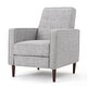 preview thumbnail 74 of 79, Mervynn Mid-Century Modern Button Tufted Fabric Recliner by Christopher Knight Home