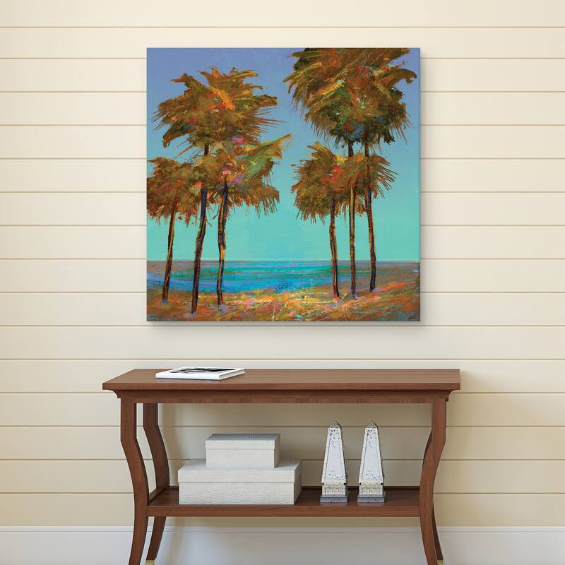 Seaside Sunset by Michael Tienhaara Canvas Art Print