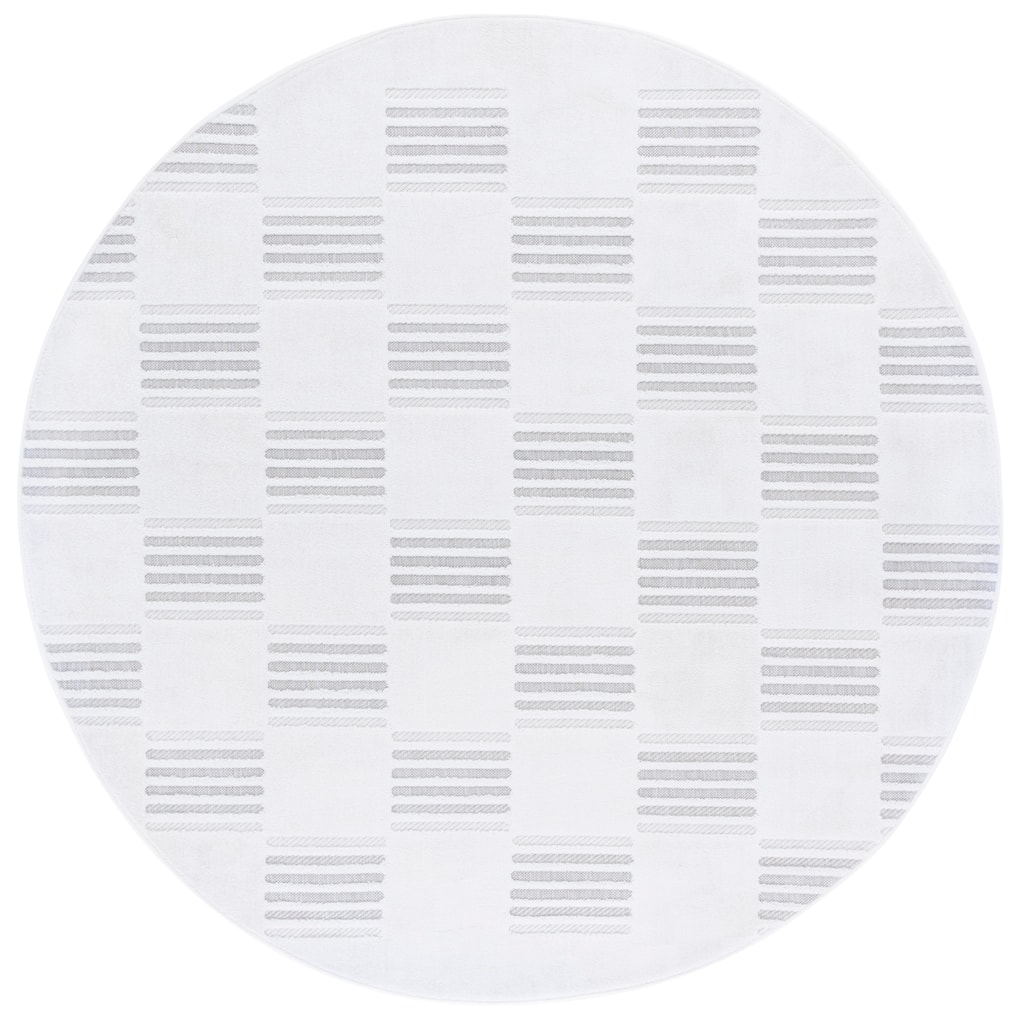 SAFAVIEH Stella Arite Transitional Indoor/Outdoor Washable Backyard Patio Rug - 6'7" Round