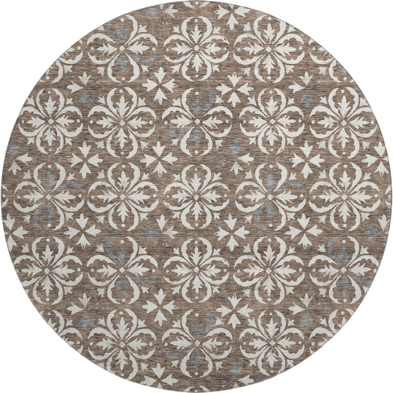 Premium Washable Super Soft Transitional Medallions Mayfield Rug
