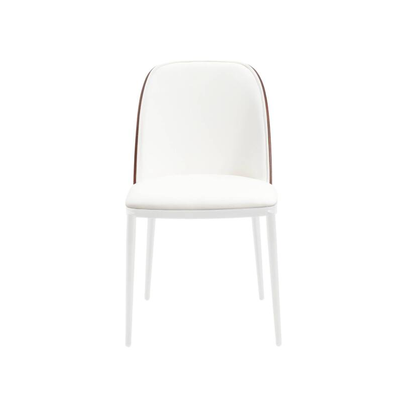 7-Piece Dining Set in White Steel Tule Collection by LeisureMod