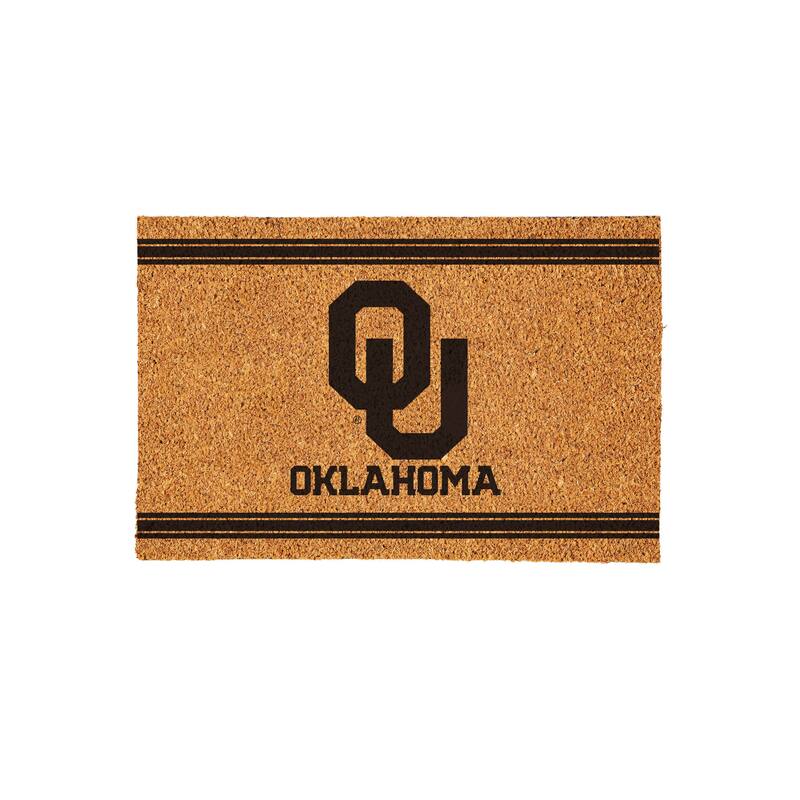University of Oklahoma Monochrome Indoor/Outdoor Coir Door Mat