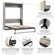 preview thumbnail 59 of 88, Pur 65W Queen Murphy Bed for Multipurpose Room by Bestar