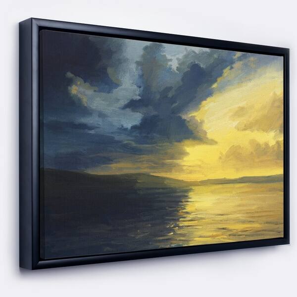 Shop Designart Sunset Of Light And Shadows Landscape Painting