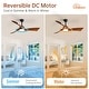 preview thumbnail 58 of 70, Sofucor 48/52 Inch Solid Wood Ceiling Fan with Light Optional, 6-Speed Reversible DC Motor and Remote control,Smart Optional