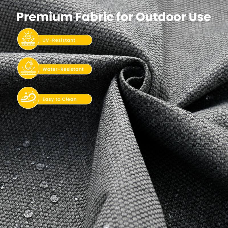 HOOOWOOO 11-piece Outdoor Patio Sofa Wicker Furniture Swivel Chair Set with 54" Fire Pit Table