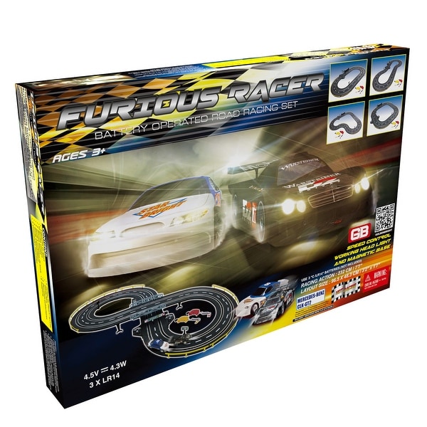 Furious Racer Road Racing Slot Car Set - Battery Operated. Opens flyout.