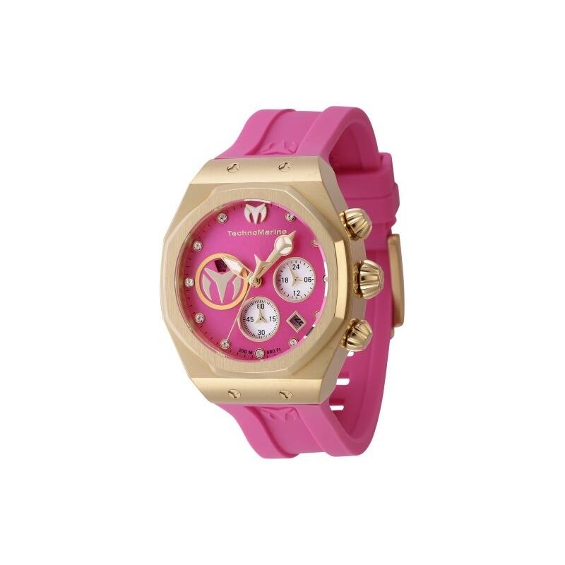 Technomarine Women's TM-523009 Reef Quartz Silver, Hot Pink Dial Watch
