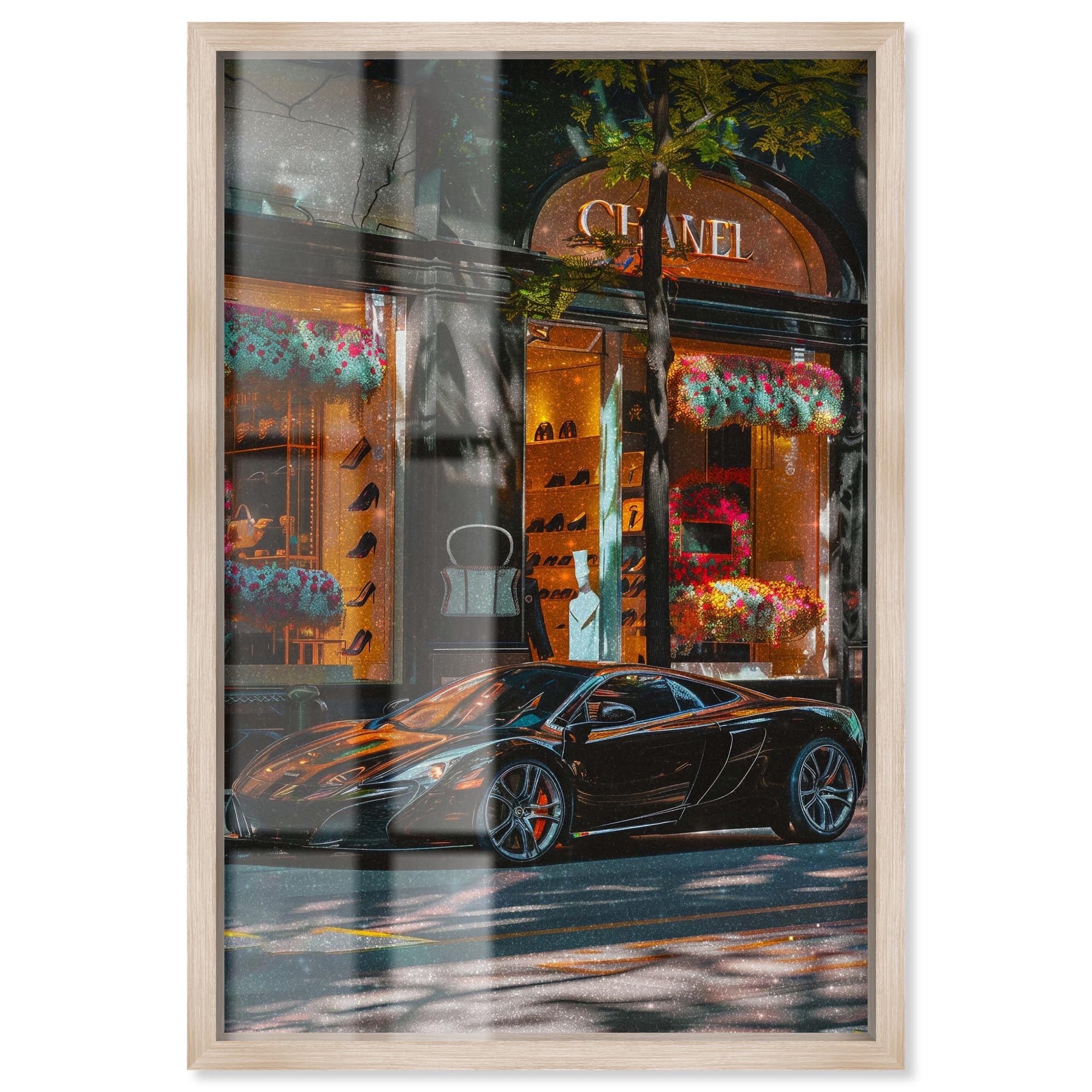 Flowers Before the Store Travel Art Shadowbox Print by Art Remedy