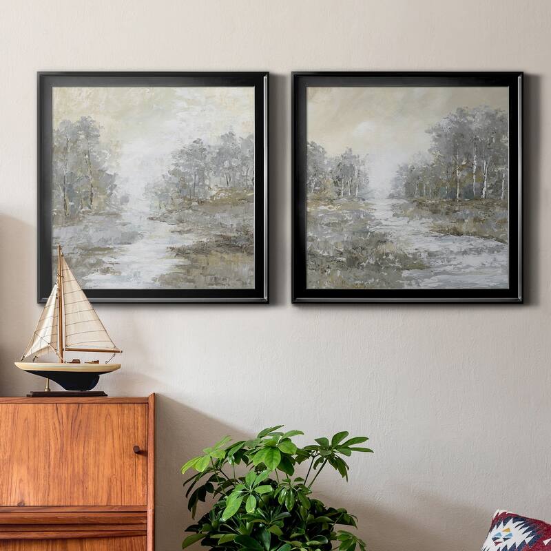 Babbling Brook I-Premium Framed Canvas - Ready to Hang - Multi-Color