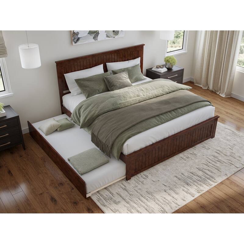 Nantucket Bed with Matching Footboard and Twin XL Trundle