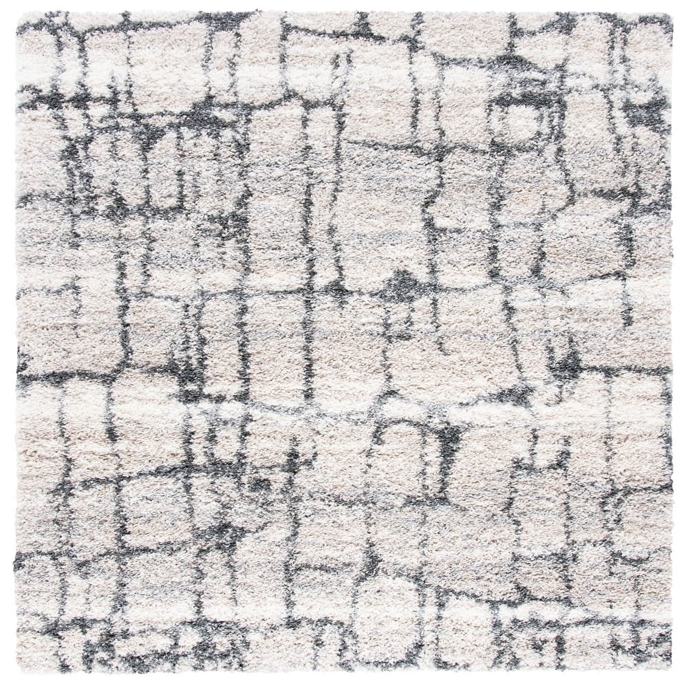 SAFAVIEH Fontana Shag Leftera Modern Abstract 2-inch Thick Rug