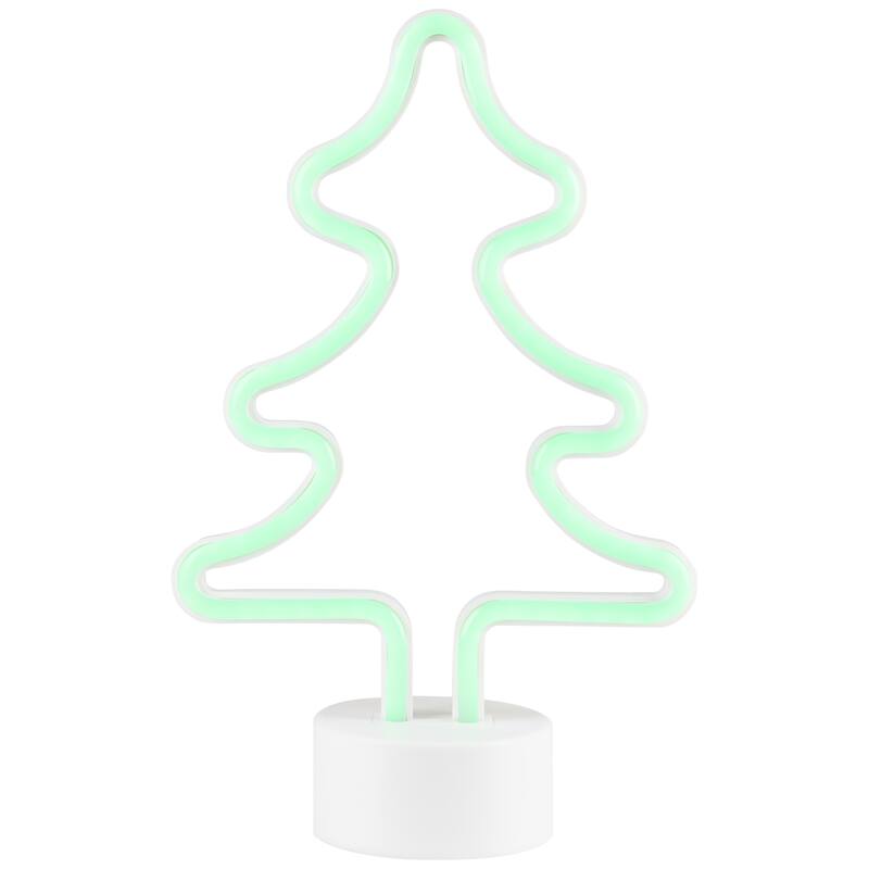 LED Christmas Tree Neon Table Light - 11" - Green
