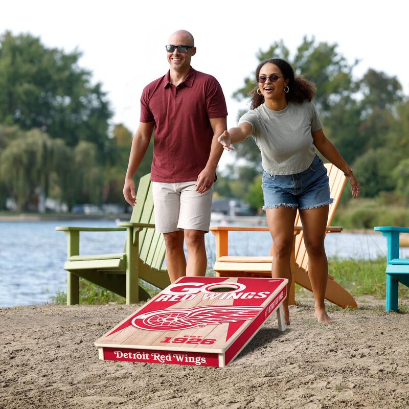 Detroit Red Wings NHL 2x4 Cornhole Board Set