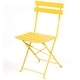 preview thumbnail 5 of 11, 3pc Metal Folding Bistro Set, Weather-Resistant Outdoor/Indoor Conversation Set for Patio, Yard, Garden