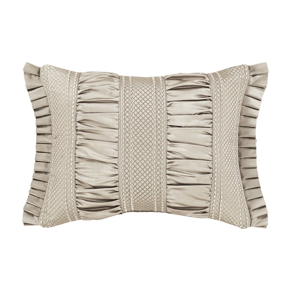 J. Queen New York Brunello Flax Boudoir Decorative Throw Pillow