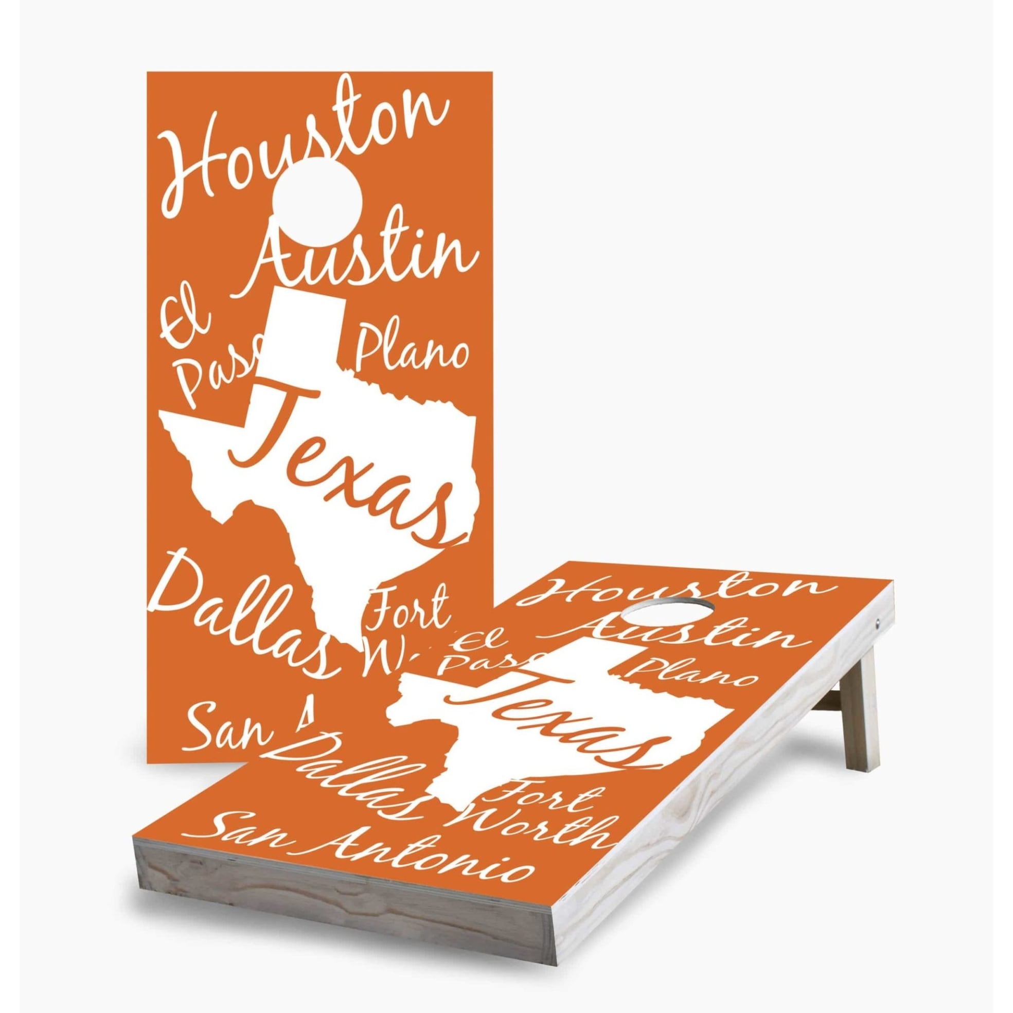 Texas State Pride Regulation 2x4 Cornhole Game Set