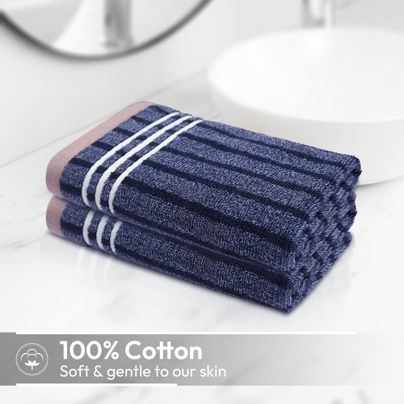 2-Pack Cotton Bath Towels, 30"x60" Absorbent Towels for Bathroom