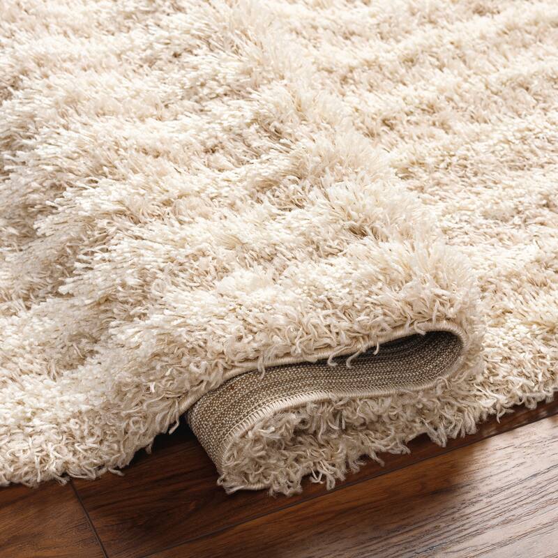 Livabliss Jamal Neutral Rainbow Plush Area Rug