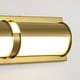 preview thumbnail 6 of 16, 26" Modern Black/Gold LED Wall Sconce - 11W 3000K Warm Light, Linear Fixture for Bedroom & Hallway