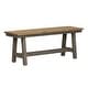 preview thumbnail 2 of 6, Lindsey Farm Gray and Sandstone Backless Bench