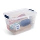 preview thumbnail 32 of 76, Rubbermaid Cleverstore 30 Quart Plastic Storage Tote Container with Lid (6 Pack)