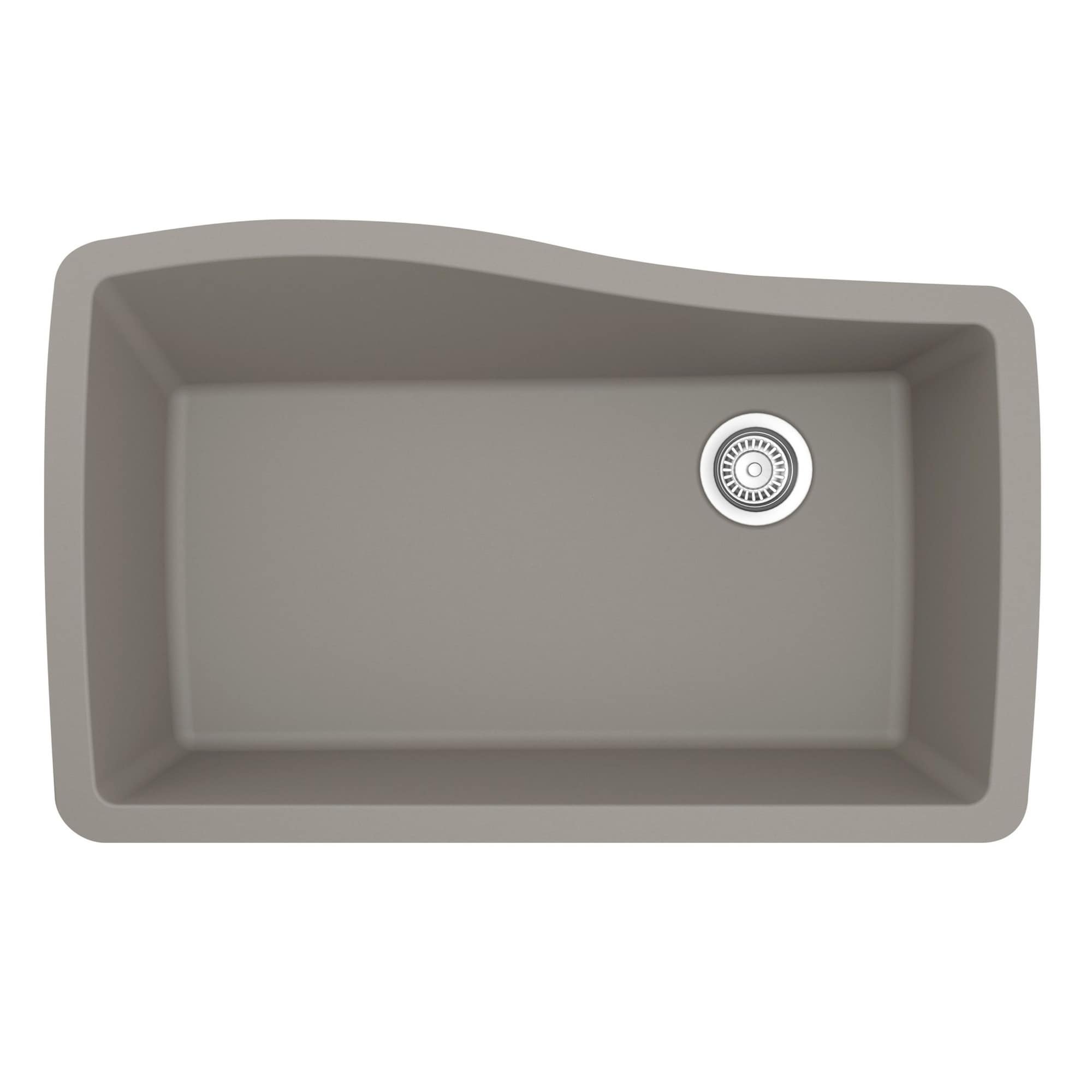 Karran Undermount Quartz Composite 33 in. Single Bowl Kitchen ...