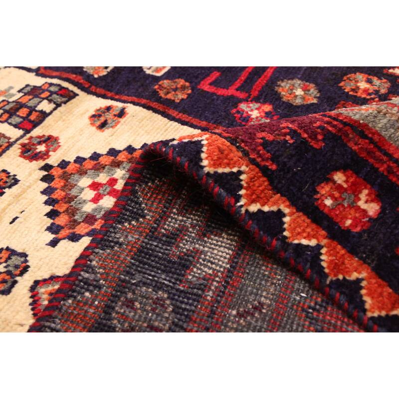 ECARPETGALLERY Hand-knotted Melis Vintage Red Wool Rug - 5'0 x 7'7