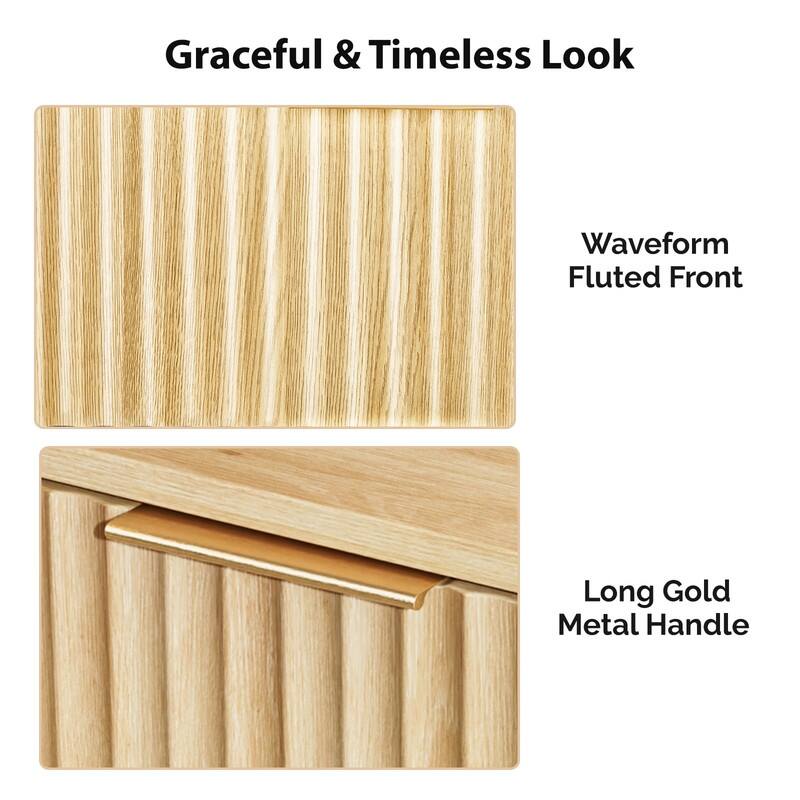 15.7"W Nightstand, Particleboard & MDF, Melamine & Vacuum Forming, 1 Drawer, High Leg (2 Pcs)