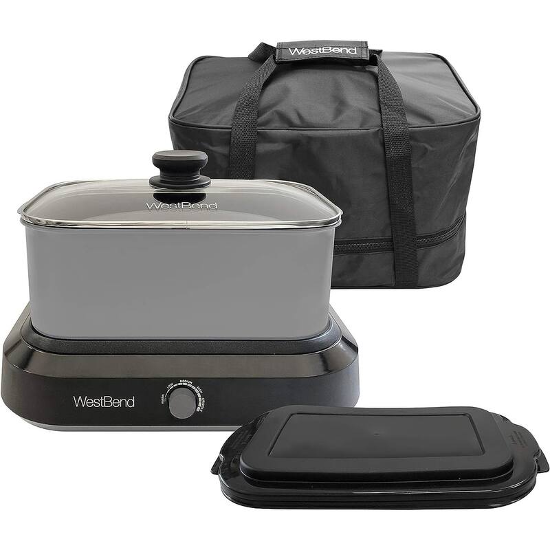 West Bend Large Capacity Slow Cooker with Variable Temprature 5qt On