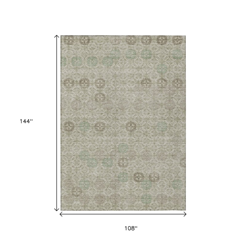 HomeRoots Geometric Transitional Rectangle Outdoor Rug