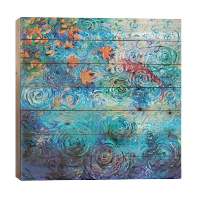 Green River Sockeye Print On Wood by Iris Scott - Multi-Color