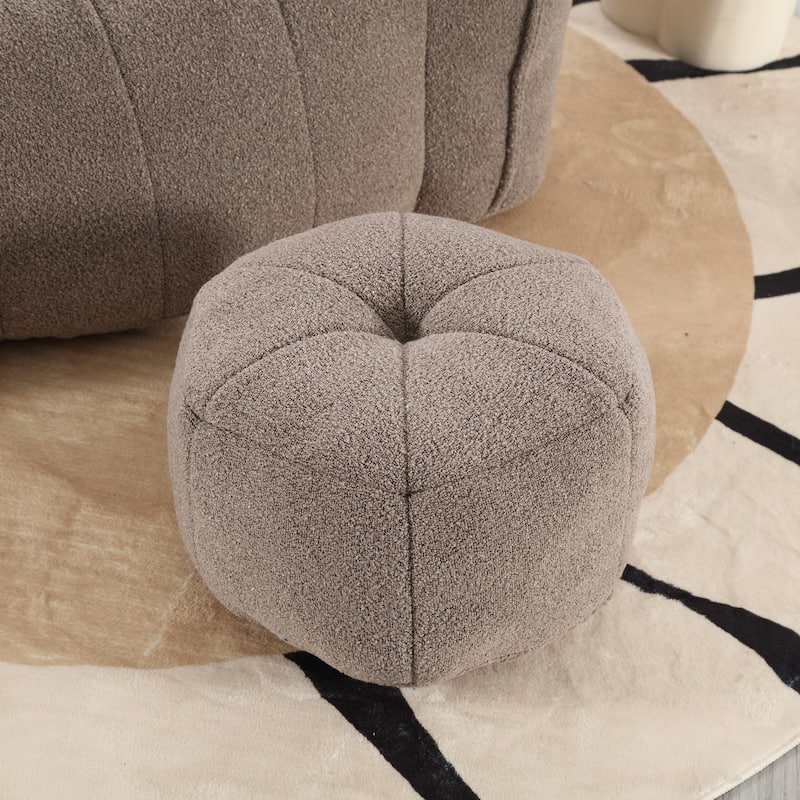 Floor Lazy Bean Bag Chair with Footstool for Adults, Kids