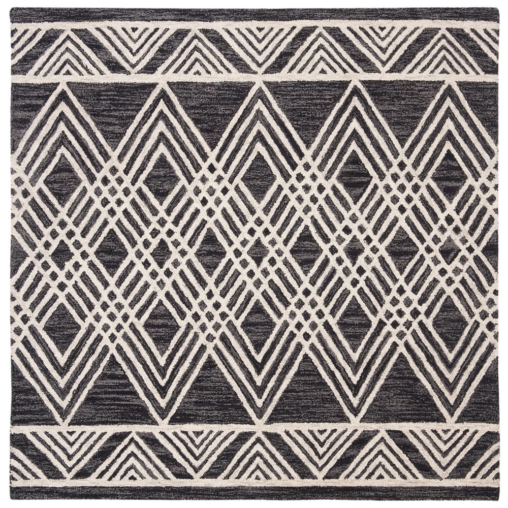 SAFAVIEH, Handmade Micro-Loop Santoshi Moroccan Wool Rug