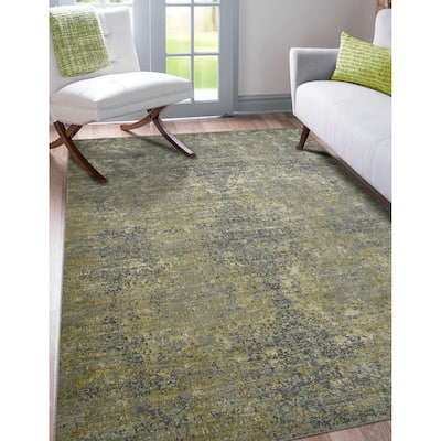 Mystique Lucci Modern & Contemporary Abstract Hand-Knotted Area Rug