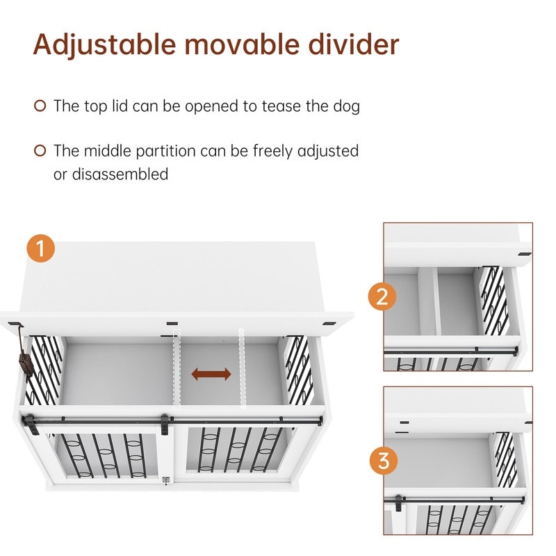 Dog crate barn door store