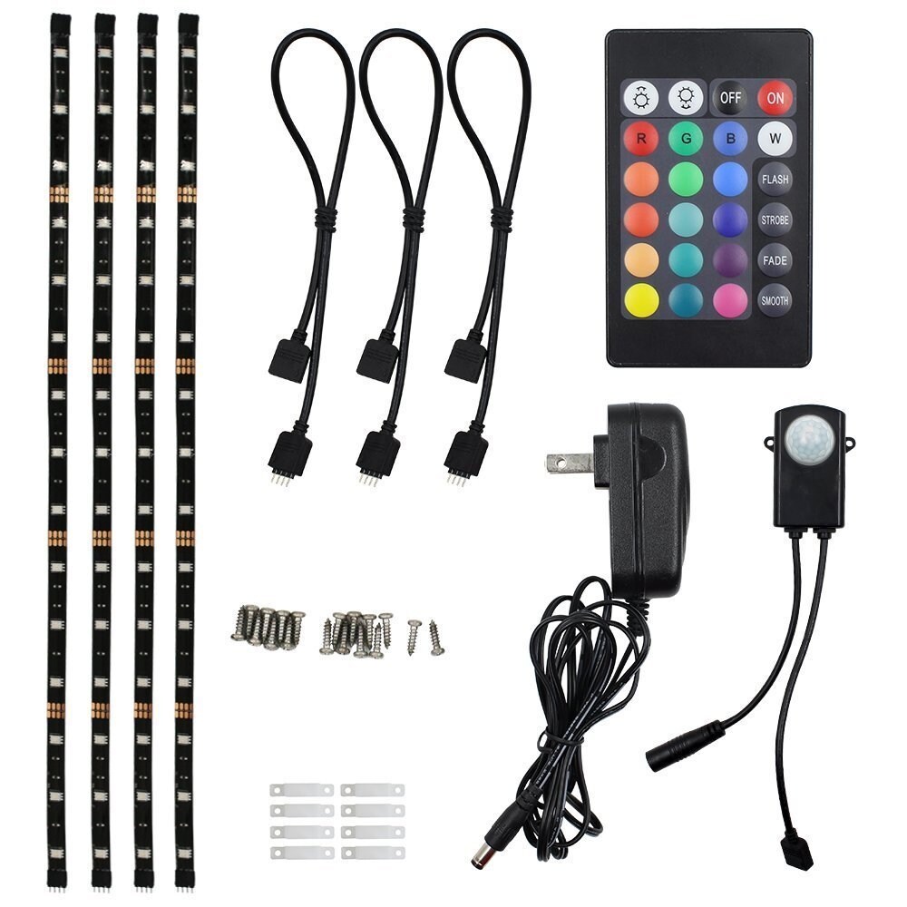 4pcs Led Rgb Home Theater Ambience Light Kit