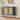 Elegant Curved Dining Cabinet with Curved Open Shelves, 2-Door, Woven Rattan Doors & Gold Trim for Dining Room