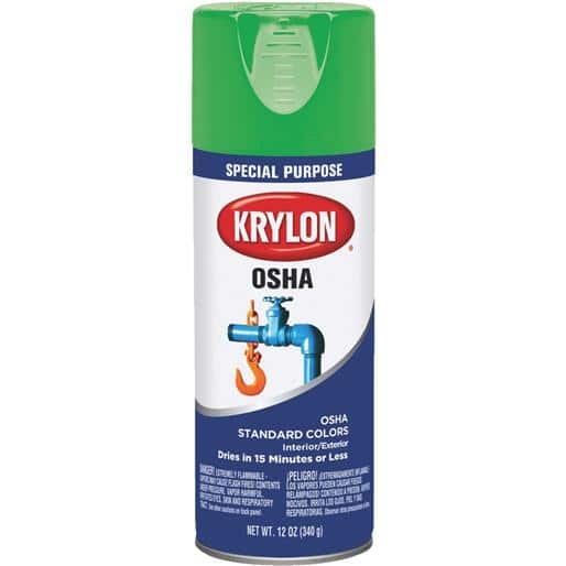 Krylon/Consumer Div Safety Green Spray Paint K02012007 Unit EACH