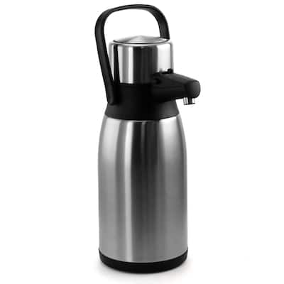 MegaChef 3 Quart Stainless Steel Airpot, Hot Water Dispenser for Coffee and Tea