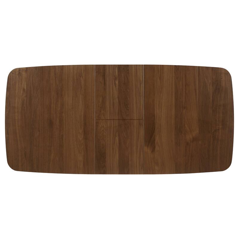 Carson Carrington Natural Walnut Extension Leaf Dining Table