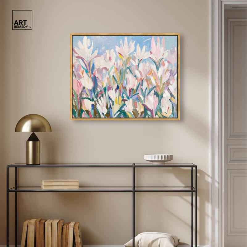 Morning Mist Bloom II Canvas by Art Remedy