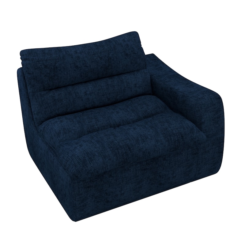 Lazy floor sofa, modern floor lounge chair with right arm, comfortable beanbag sofa, suitable for living room bedroom office