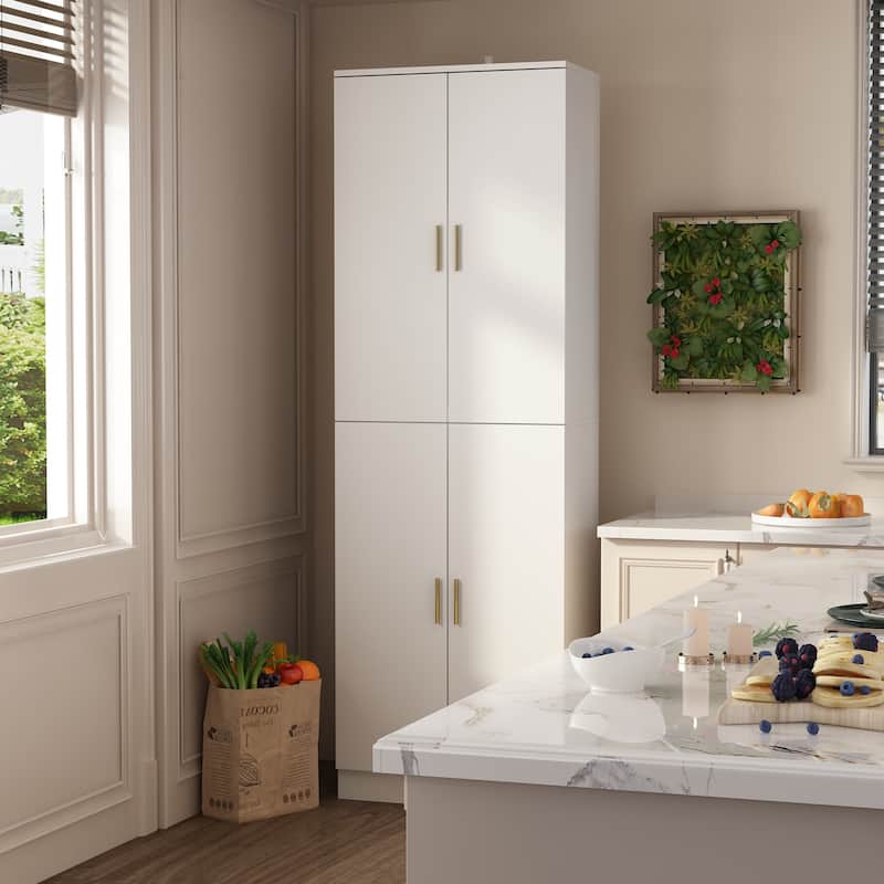 70.9"H Buffet Storage Cabinet Adjustable Shelf