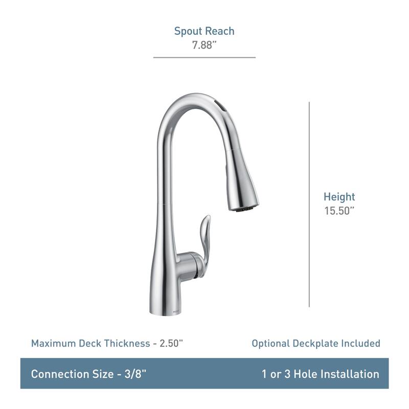 Moen Arbor Smart Faucet 1.5 GPM Single Hole Pull Down Kitchen Faucet