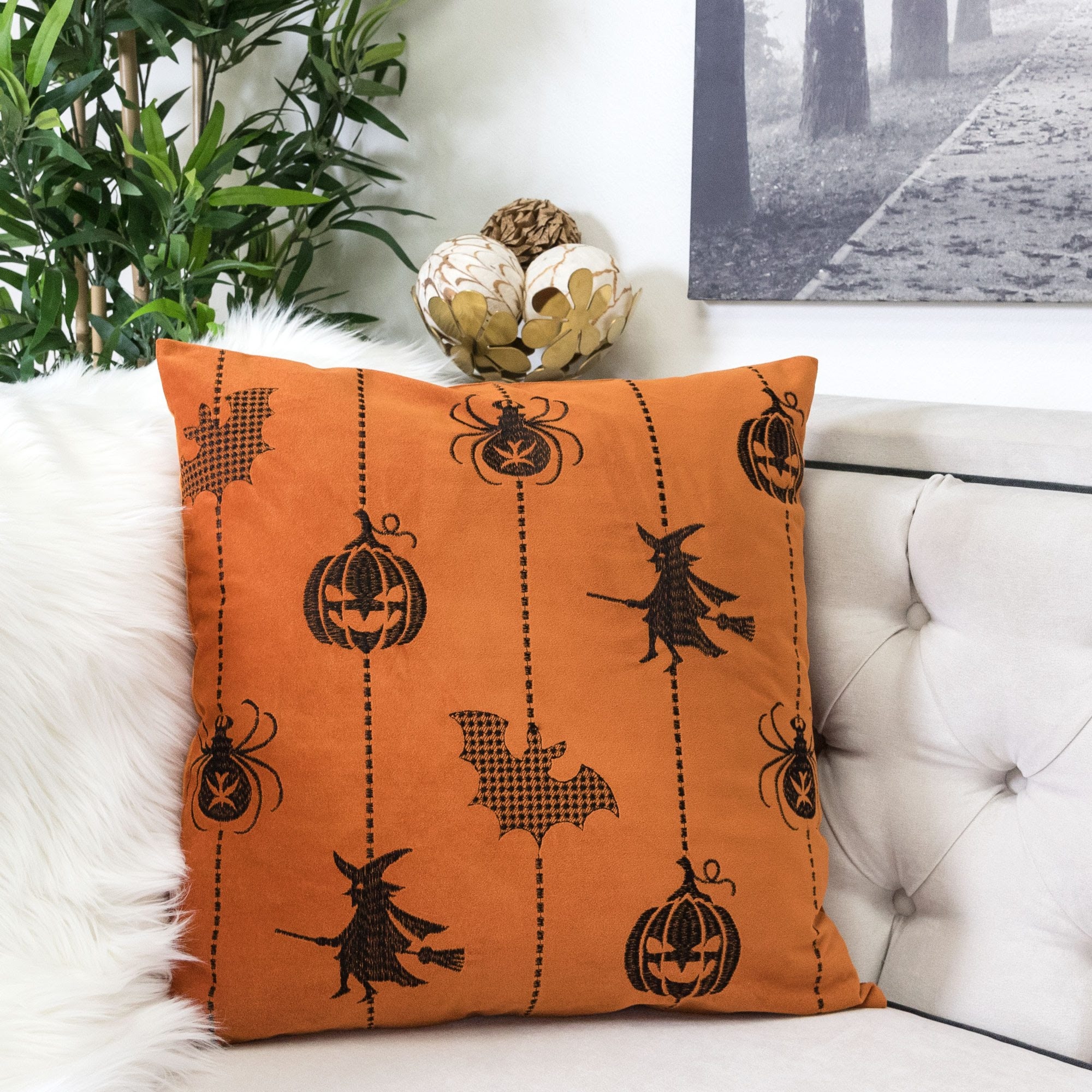 Spice colored throw pillows cheap